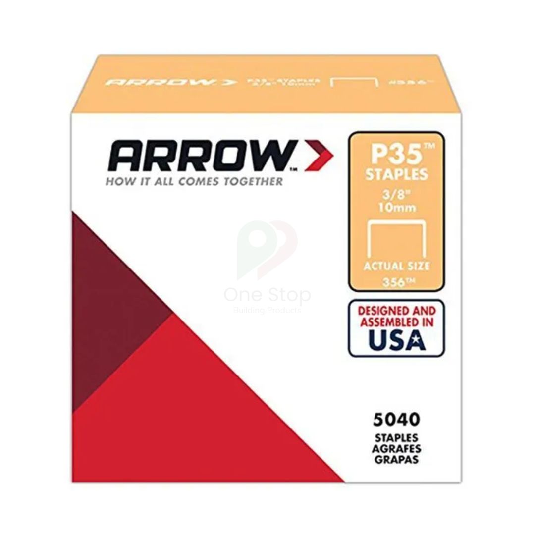 Arrow ARRP3538 P35 Staples 10mm (3/8in) (Box 5040)