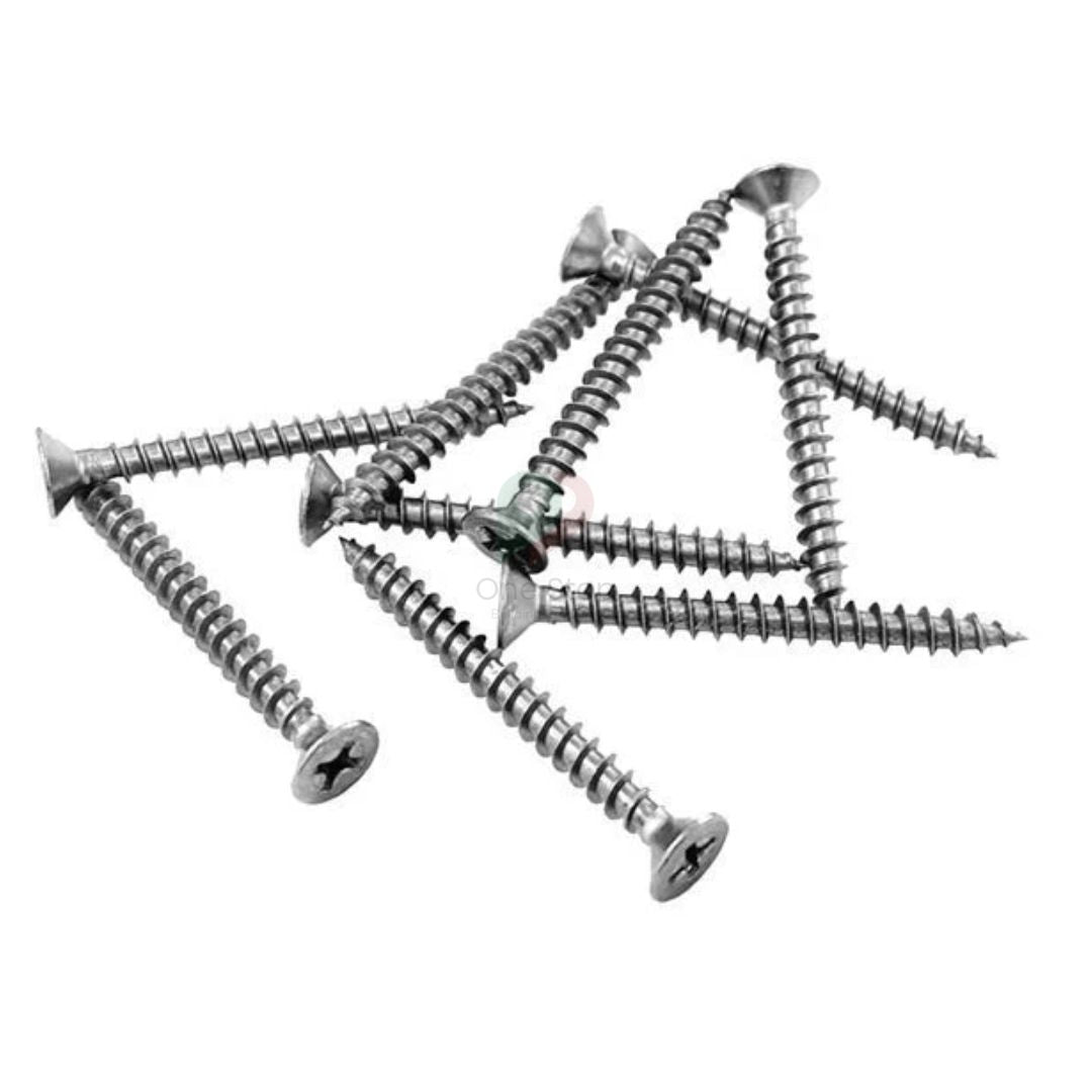 Cladco M4x40mm Stainless Steel Wood Screws - Pack of 100