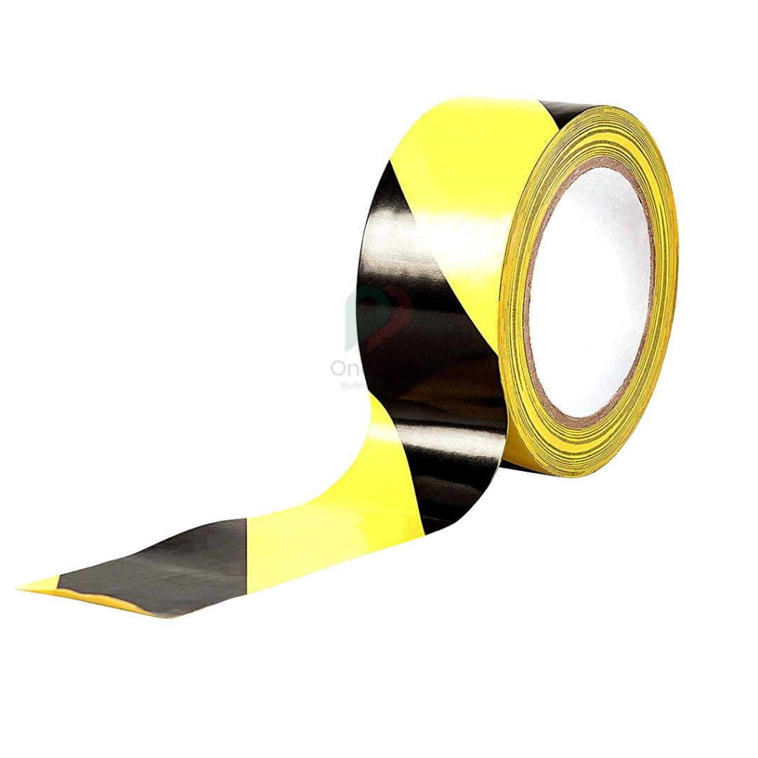 Self Adhesive Hazard Tape 33m x 50mm Black/Yellow