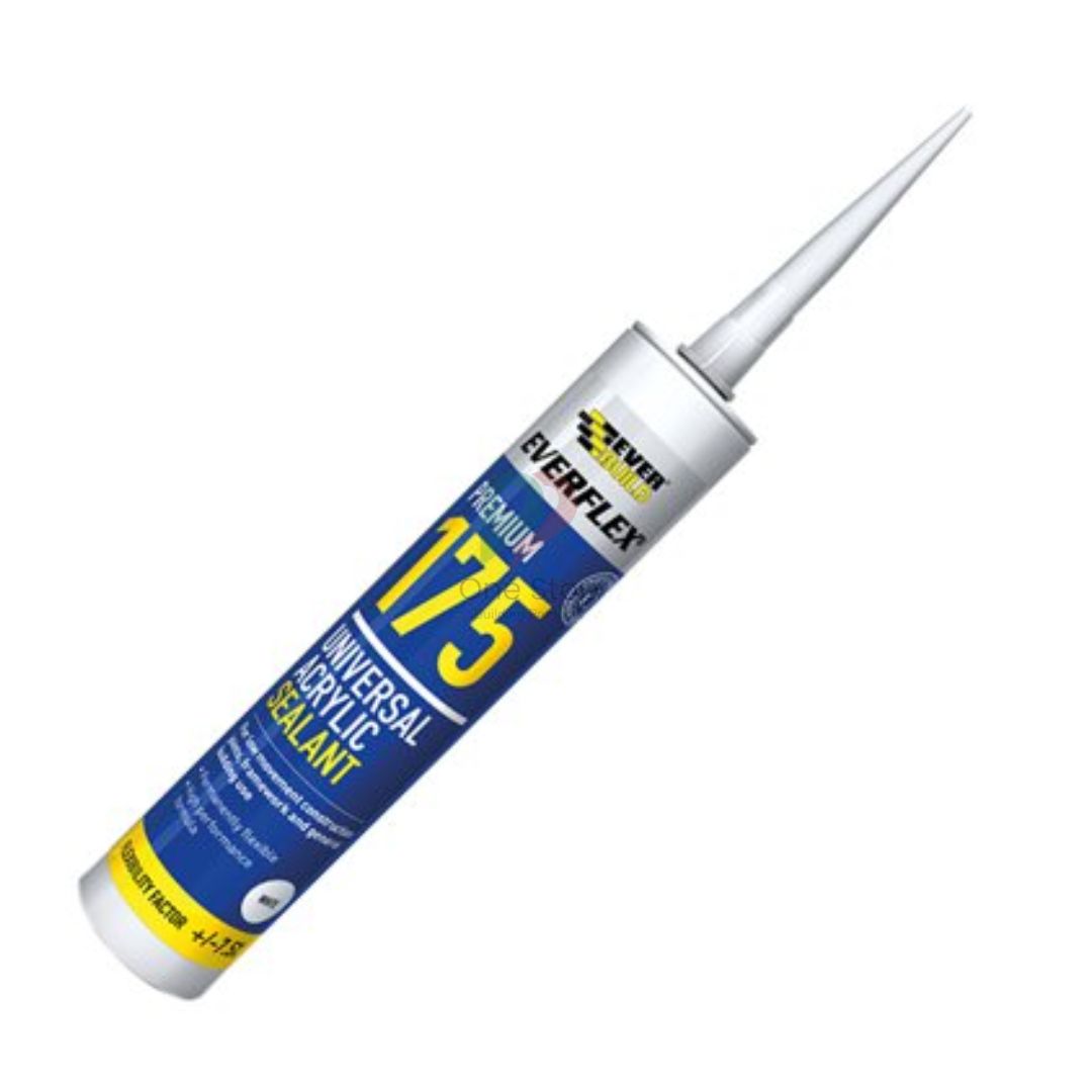 Everbuild Sika EVB175WE Everflex® 175 Universal Acrylic Sealant White 300ml